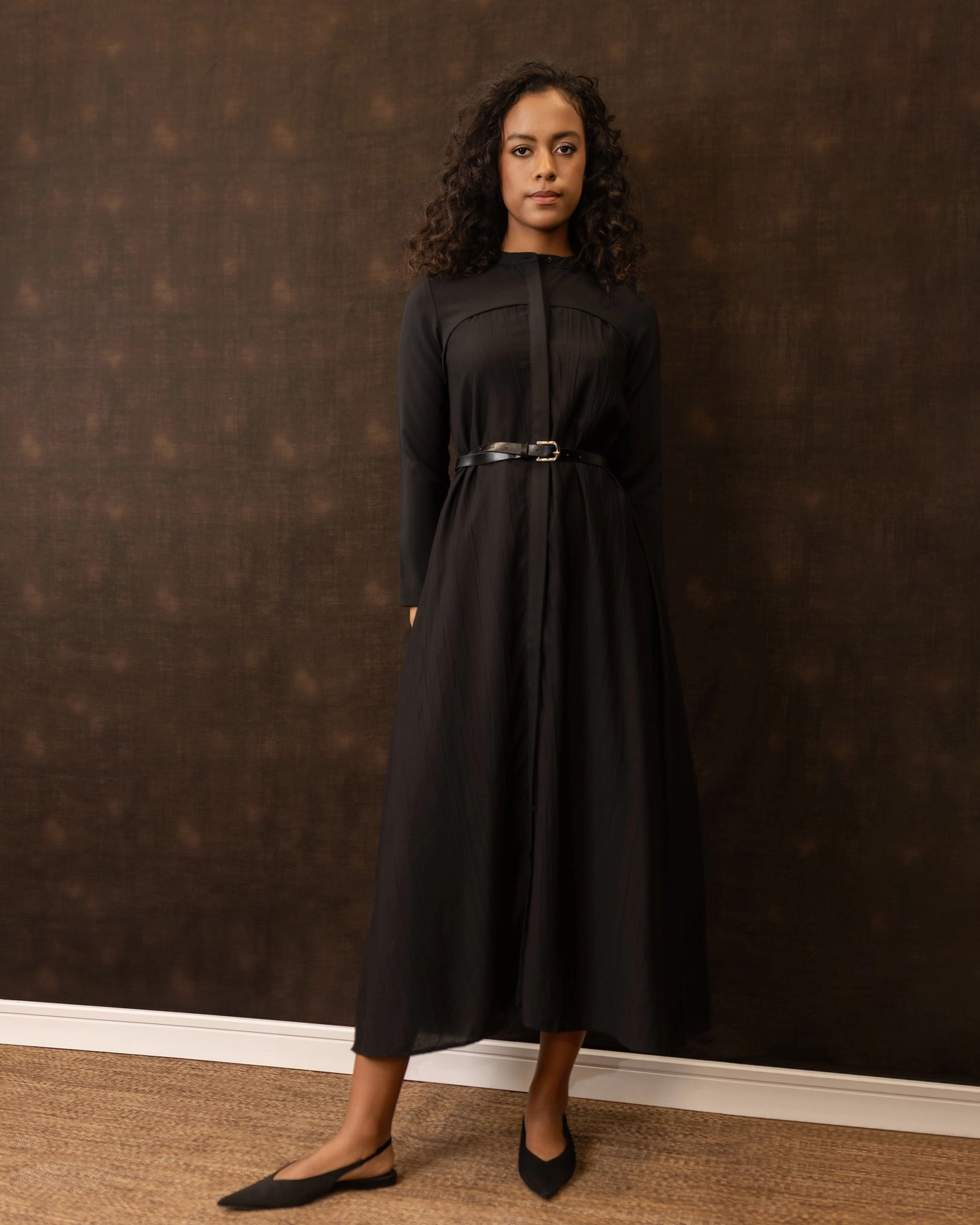 Marlee Dress | Black Multipurpose Layered Volume