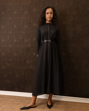 Marlee Dress | Black Multipurpose Layered Volume