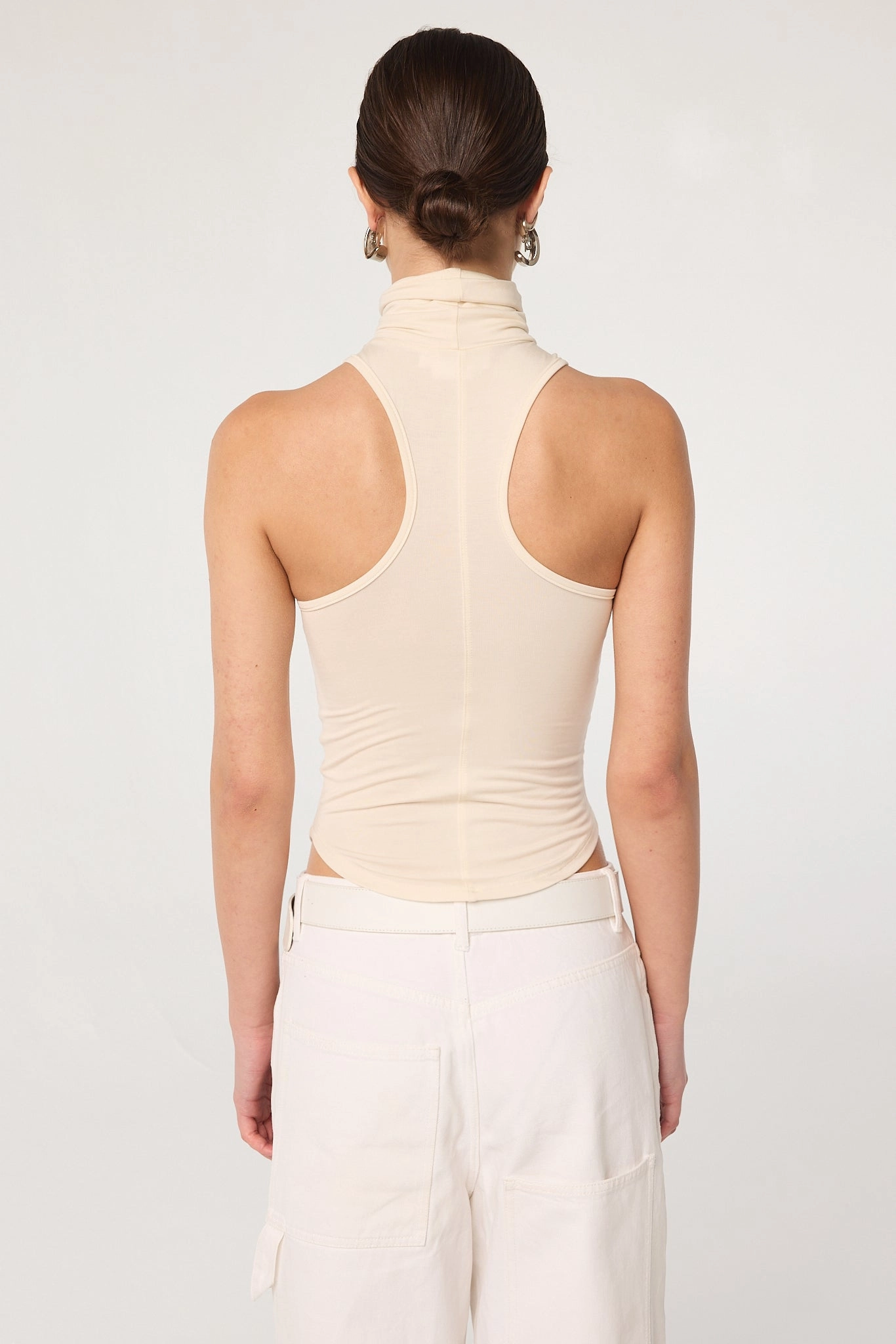 MARTA TANK TOP Weighted Hem Multipurpose Layering Piece