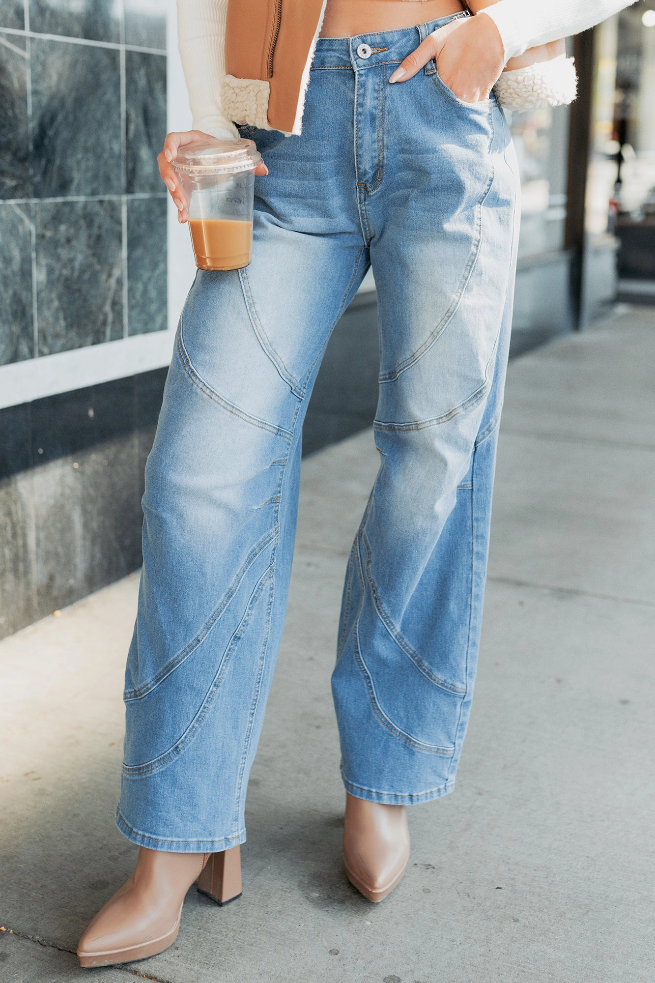 Functional Ease All Purpose Martin High Rise Balboa Barrel Jeans (Medium)