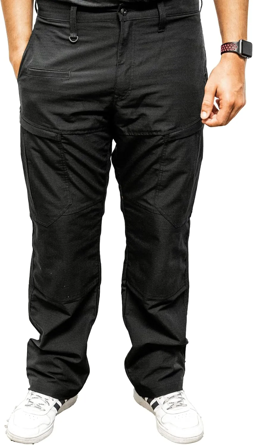 Marwin Sports Boulton Men’s Water-Resistant Zipper Cargo Pants with Multi-Utility Pockets