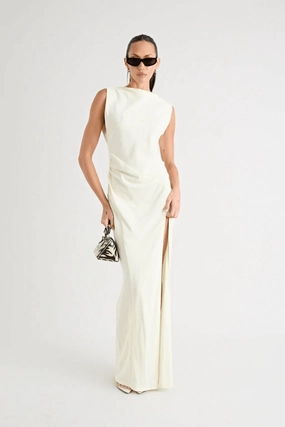 Matia Gown Butter Trendy wrap gown Seasonal Wear