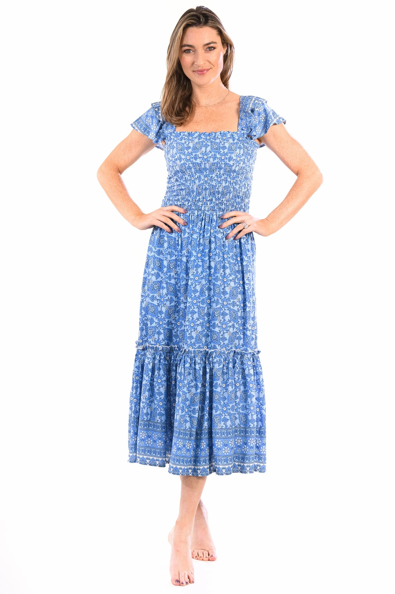 Matilda Dress / Dockside Blue Season Ready Fitted Style