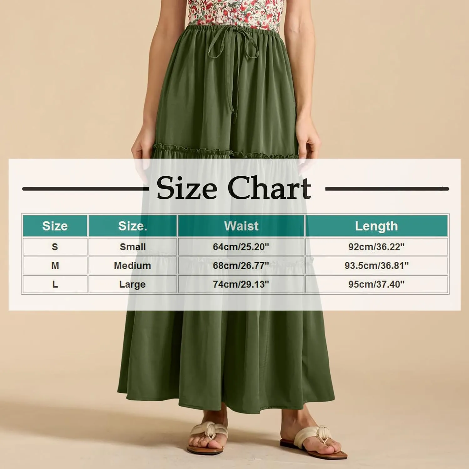 Maxi Skirts for Women Tiered Long Skirts Pleated A Line Adjustable Elastic Waist with Drawstring Flowy Long Graduation Skirt