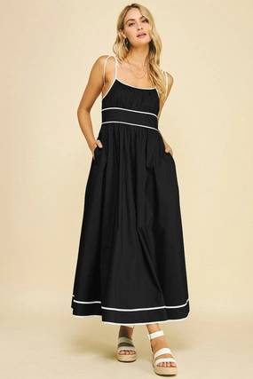 Gentle Shine LAURA CONTRAST MAXI DRESS
