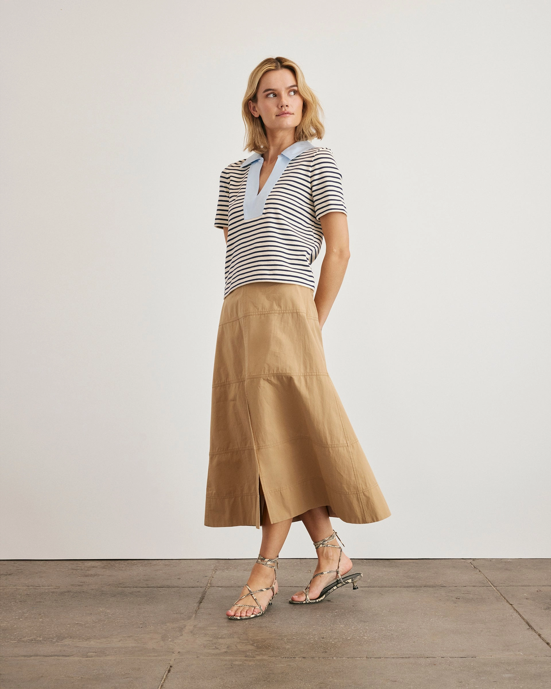 Melanie Top OrganicCottonBlend Midweight Four Way Stretch