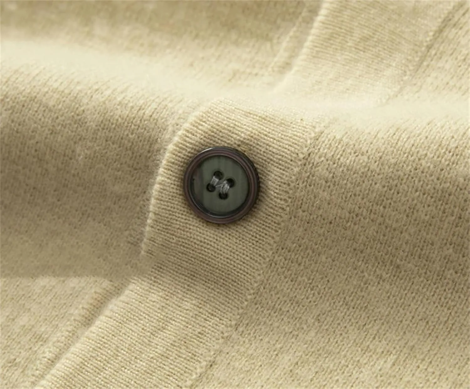 Men's 100 Percent Wool Cardigan Sweater Winter Long Sleeve Button Down Slim Fit Knitted Sweaters Coat