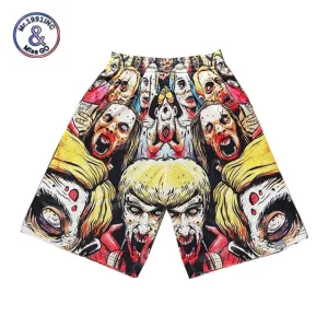 Men's 3D Zombie Mesh Shorts