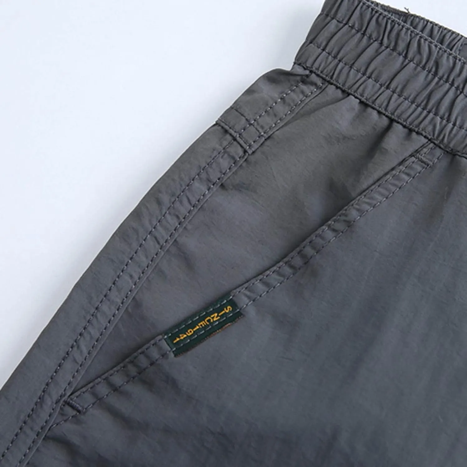 Men's Athletic Pants Casual Stylish Buckle Zipper Solid Cargo Pants Multi Pockets Fashion Work Utility Trousers