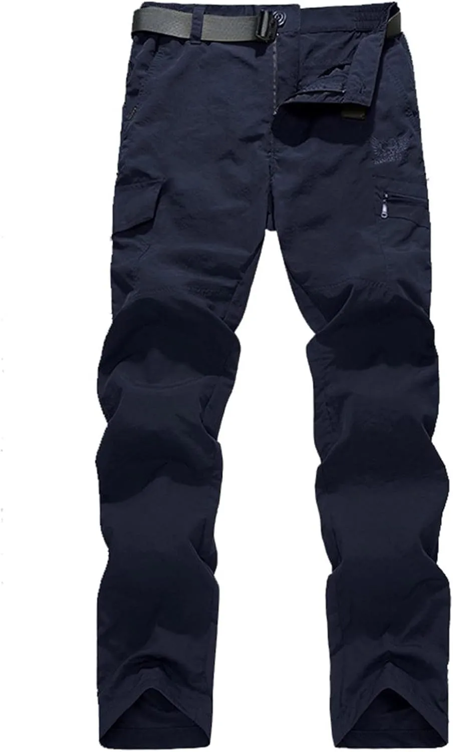 Men's Athletic Pants Casual Stylish Buckle Zipper Solid Cargo Pants Multi Pockets Fashion Work Utility Trousers