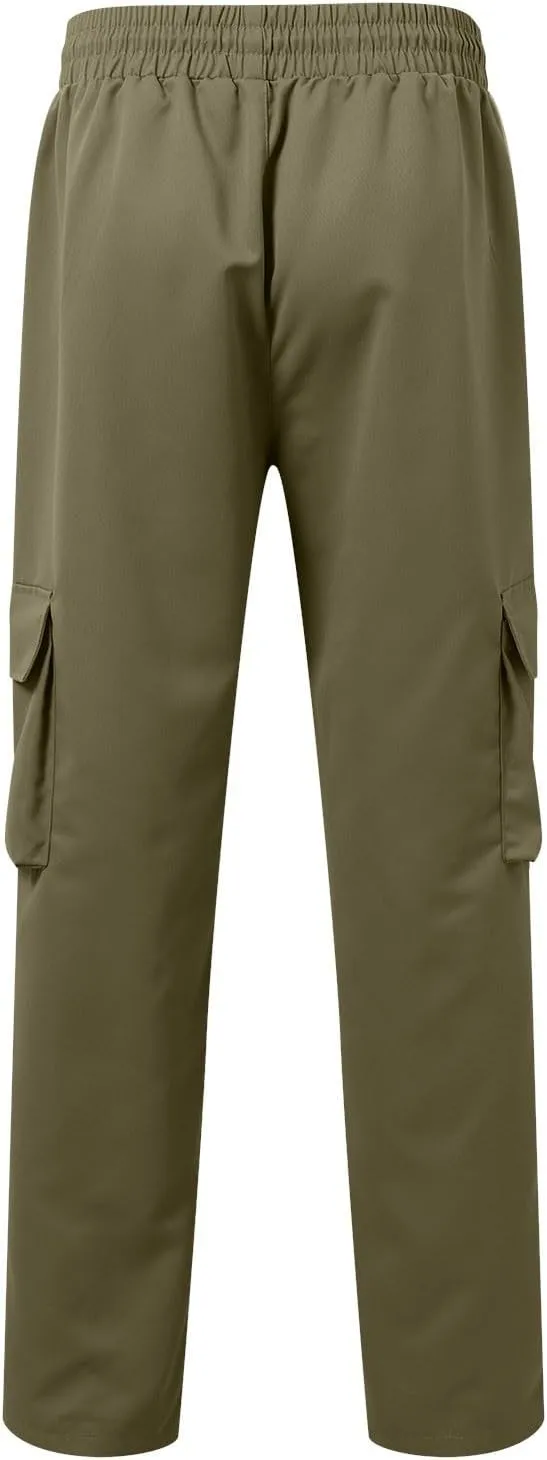 Men's Cargo Pants Casual Hiking Leggings Workout Lightweight Outdoor Work Joggers Sweatpants with Pockets