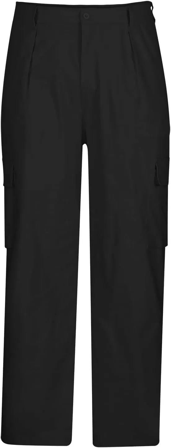 Men's Cargo Pants Casual Stretch Utility Work Button Pants Tapered Baggy Big and Tall Straight Leg Sweatpants