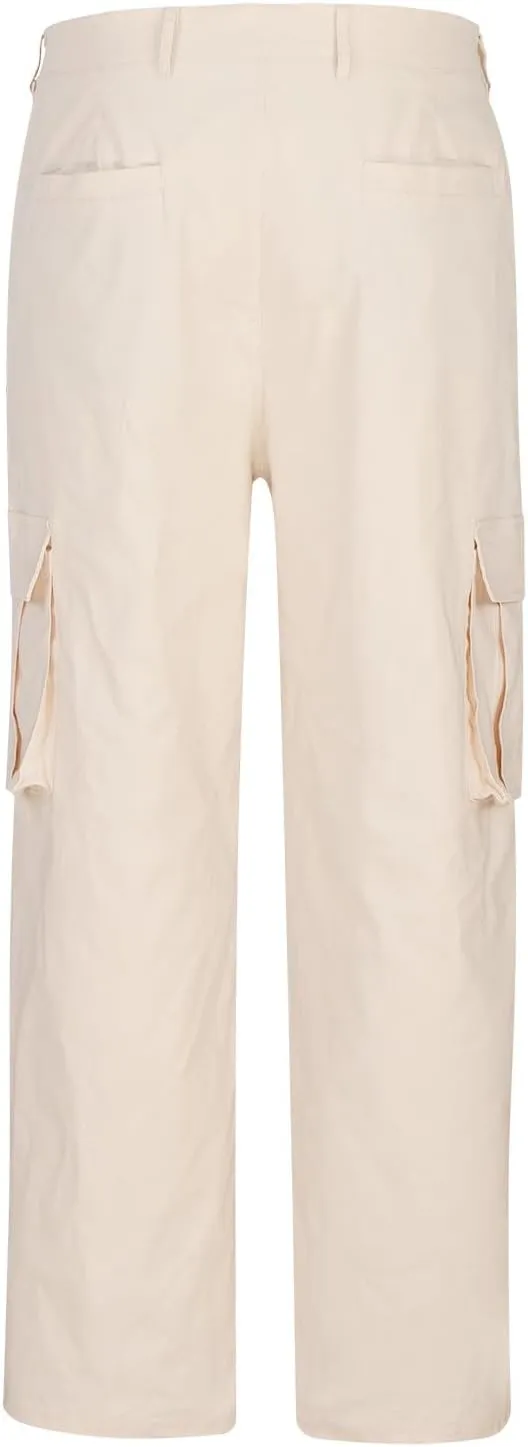 Men's Cargo Pants Casual Stretch Utility Work Button Pants Tapered Baggy Big and Tall Straight Leg Sweatpants