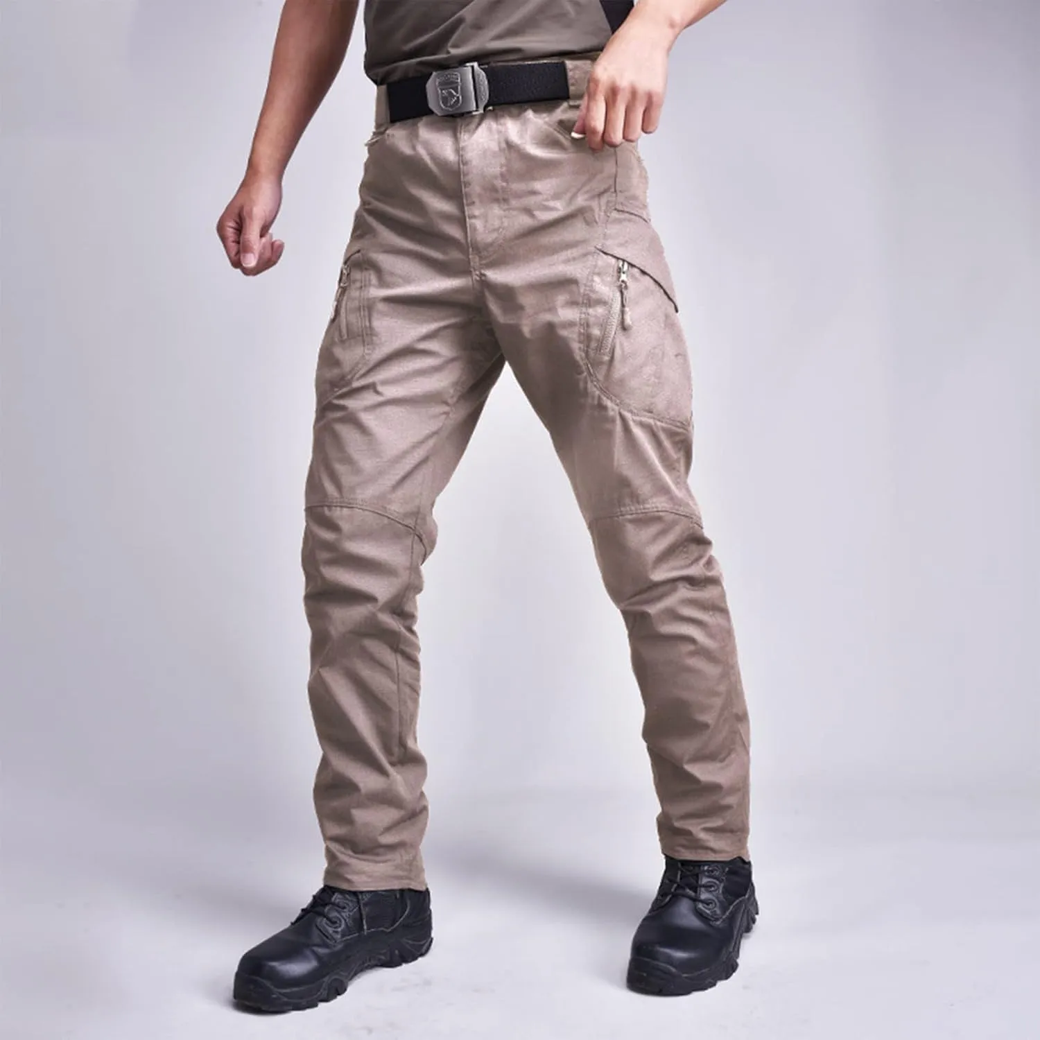 Mens Cargo Pants Casual Tactical Joggers Athletic Pant Loose Straight Trousers Sweatpants for Men Outdoor Apparel