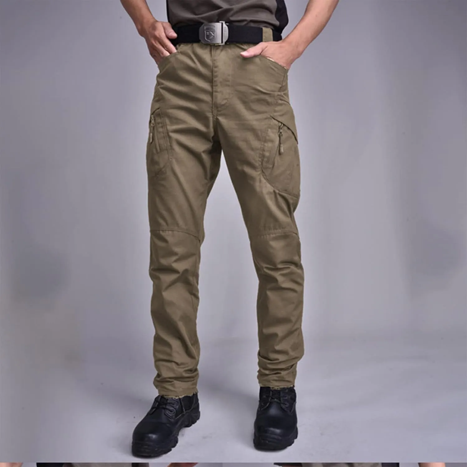Mens Cargo Pants Casual Tactical Joggers Athletic Pant Loose Straight Trousers Sweatpants for Men Outdoor Apparel
