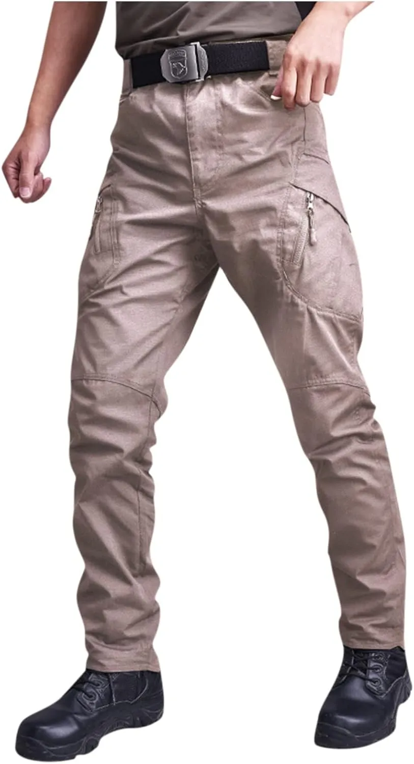 Mens Cargo Pants Casual Tactical Joggers Athletic Pant Loose Straight Trousers Sweatpants for Men Outdoor Apparel