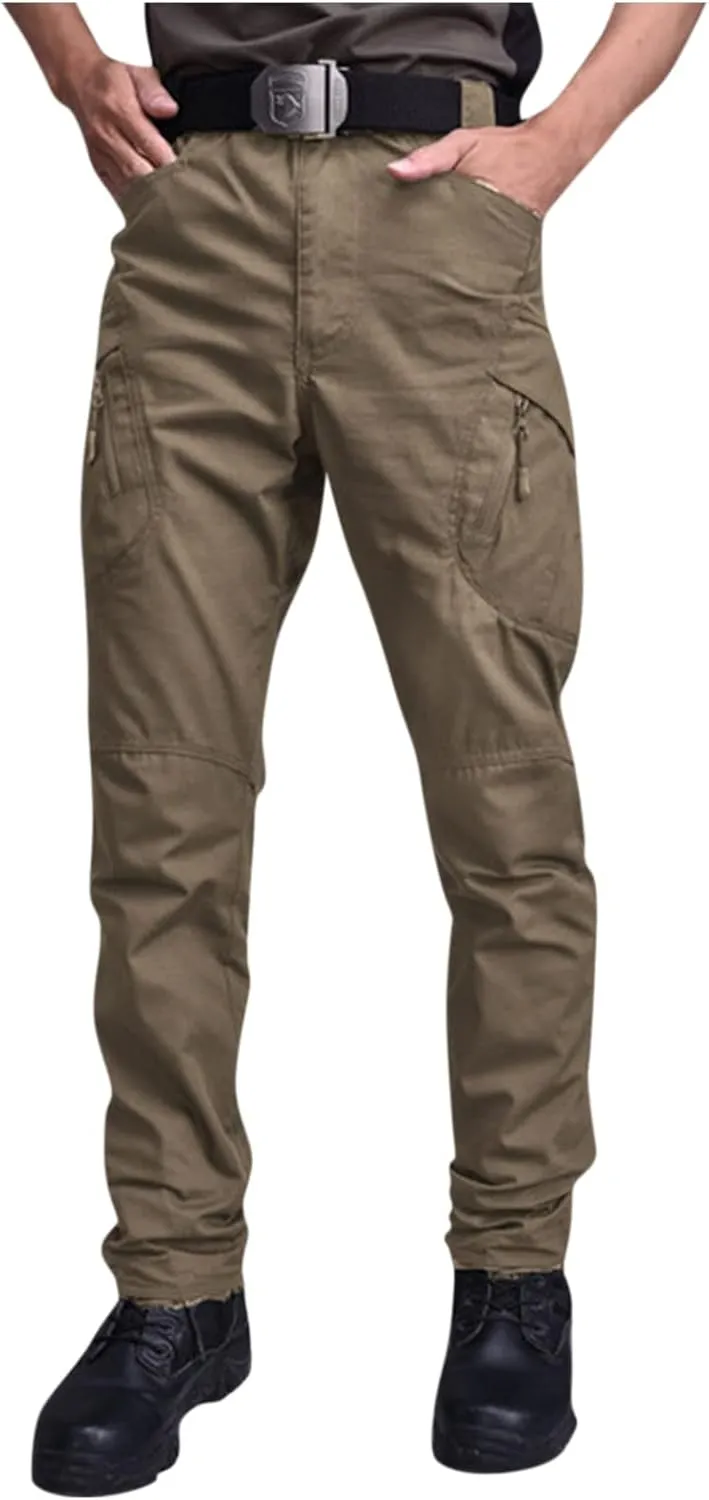 Mens Cargo Pants Casual Tactical Joggers Athletic Pant Loose Straight Trousers Sweatpants for Men Outdoor Apparel