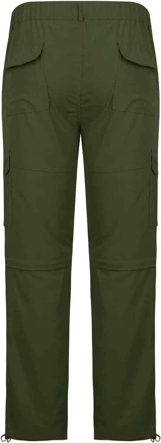 Mens Cargo Pants with Pockets Lounge Elastic High Waist Hiking Trousers Spring Fashion Baggy Straight Wide Leg Slacks