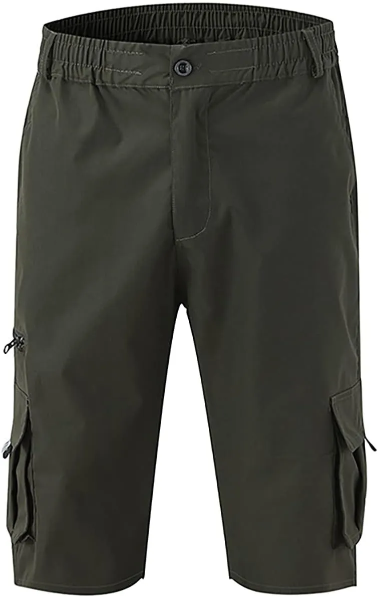 Men's Cargo Shorts Regular Stretch Vintage Work Pants Running Relaxed Fit Lightweight Flexible Resistant Hiking Pants
