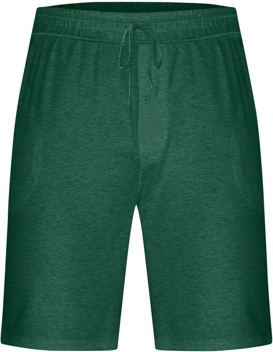 Mens Casual Shorts Elastic Waist Drawstring Lounge Shorts Summer Beach Shorts Loose Fit Teen Boys Baskeball Shorts