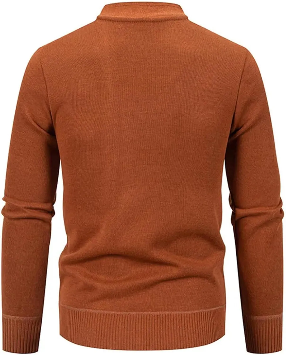 Men's Casual Slim Fit Knit Cardigans Basic V-Neck Long Sleeve Button Down Knitted Sweater Outerwear