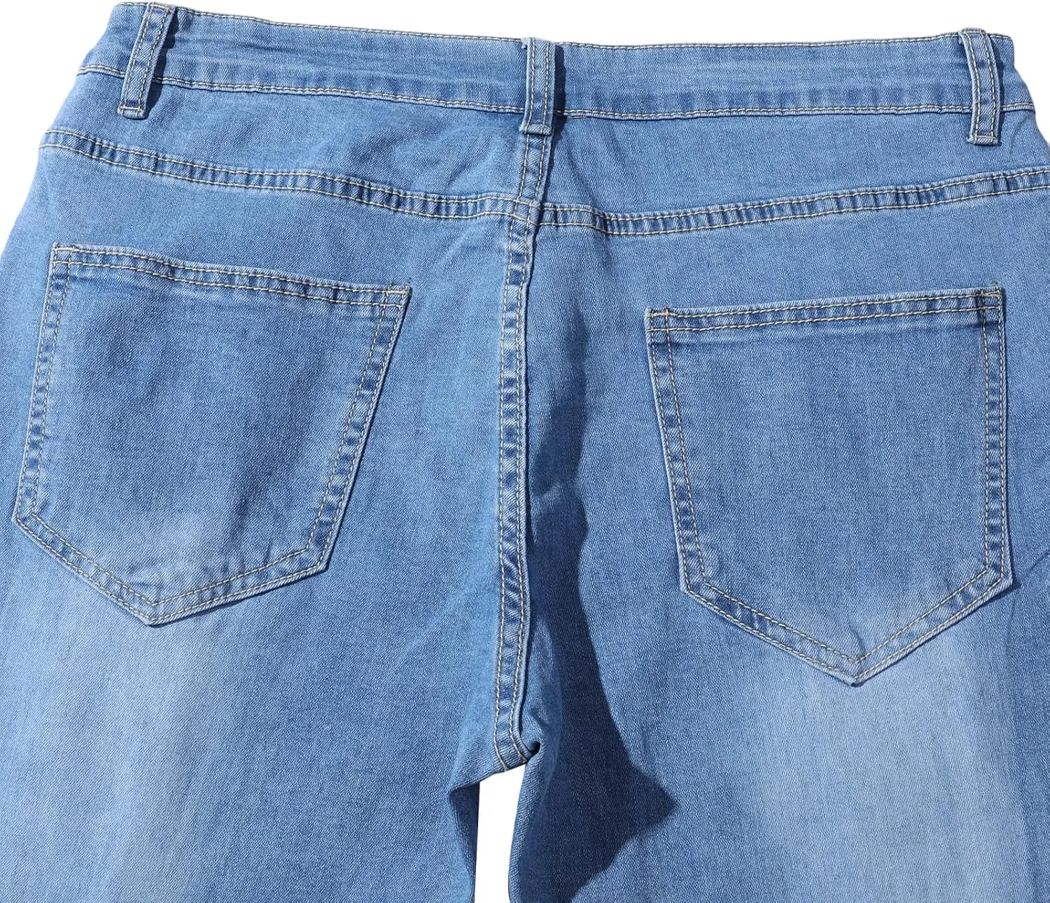 Mens Destroyed Straight Style Denim