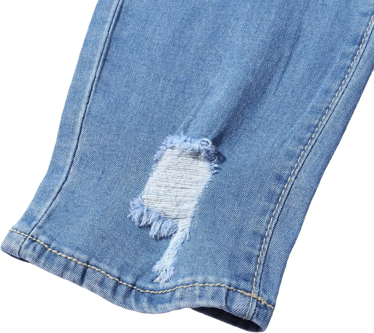Mens Destroyed Straight Style Denim