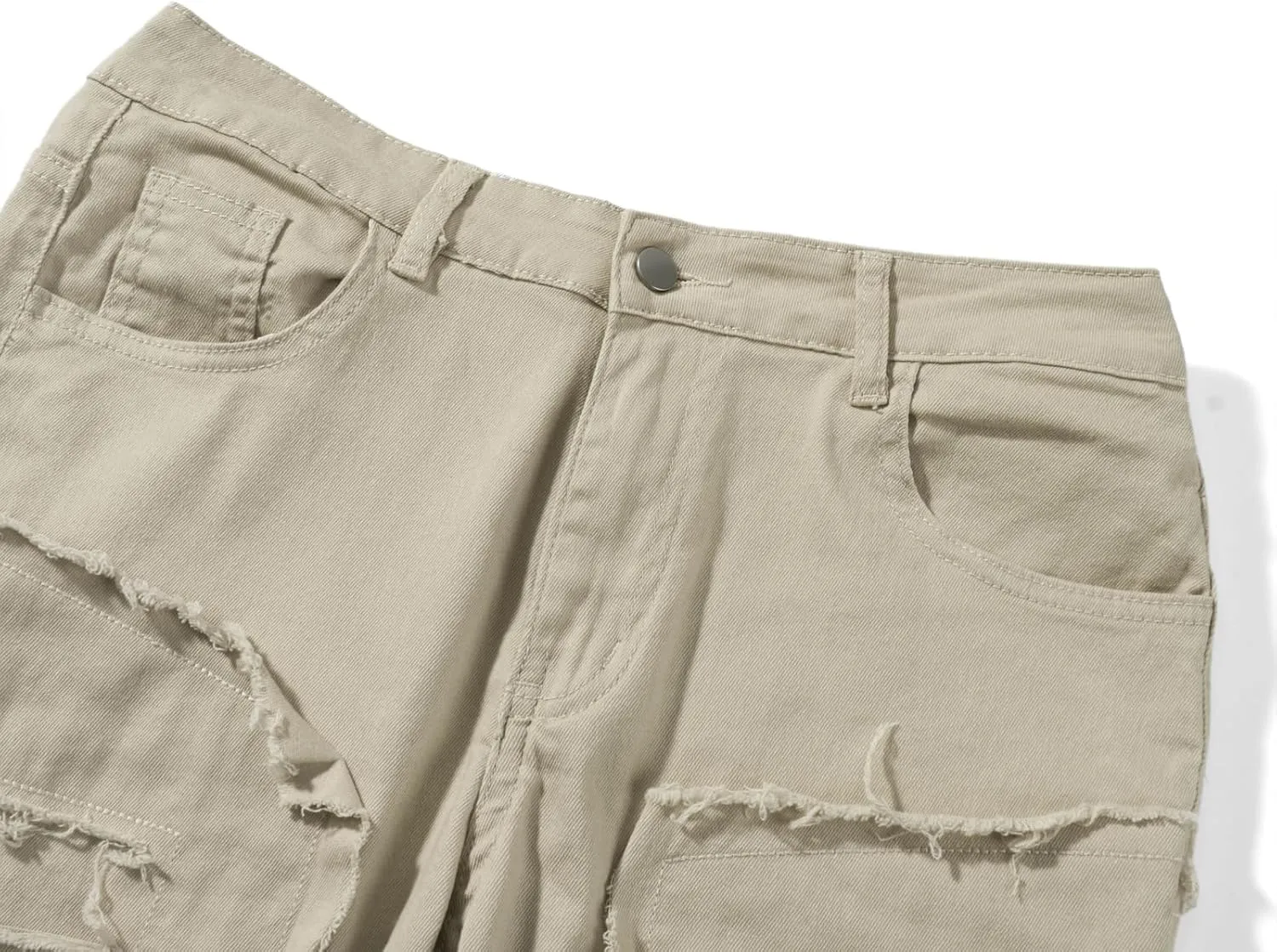 Mens Destroyed Straight Style Denim