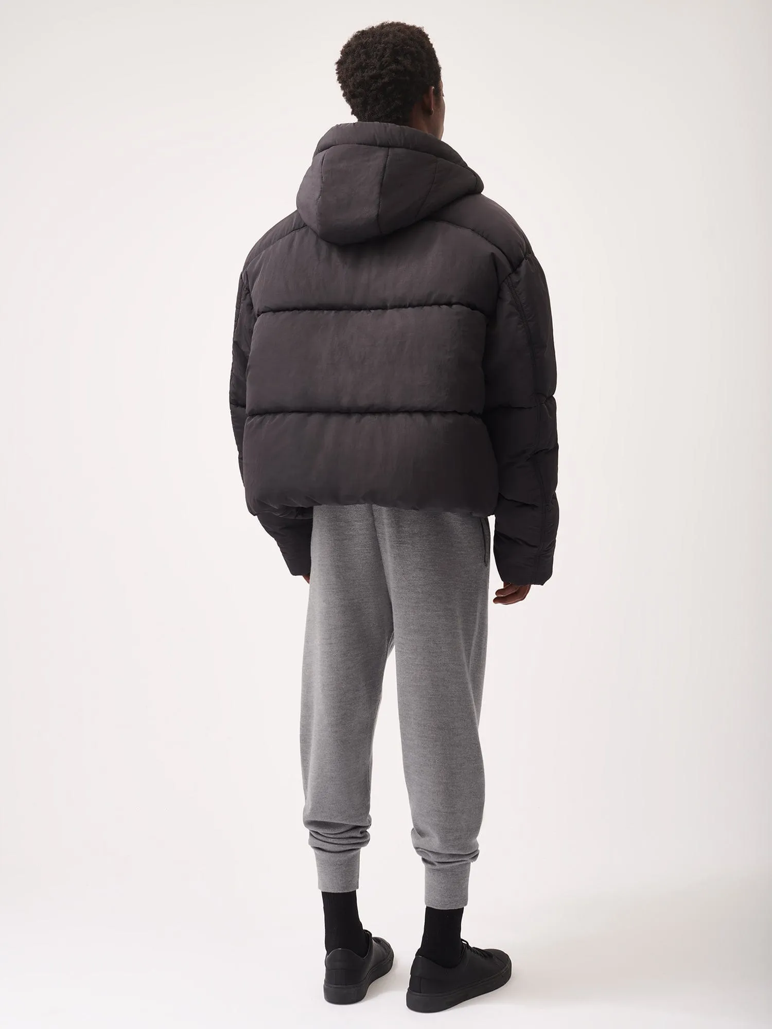 Mens DNA Regenerative Merino Wool Track Pants—grey marl