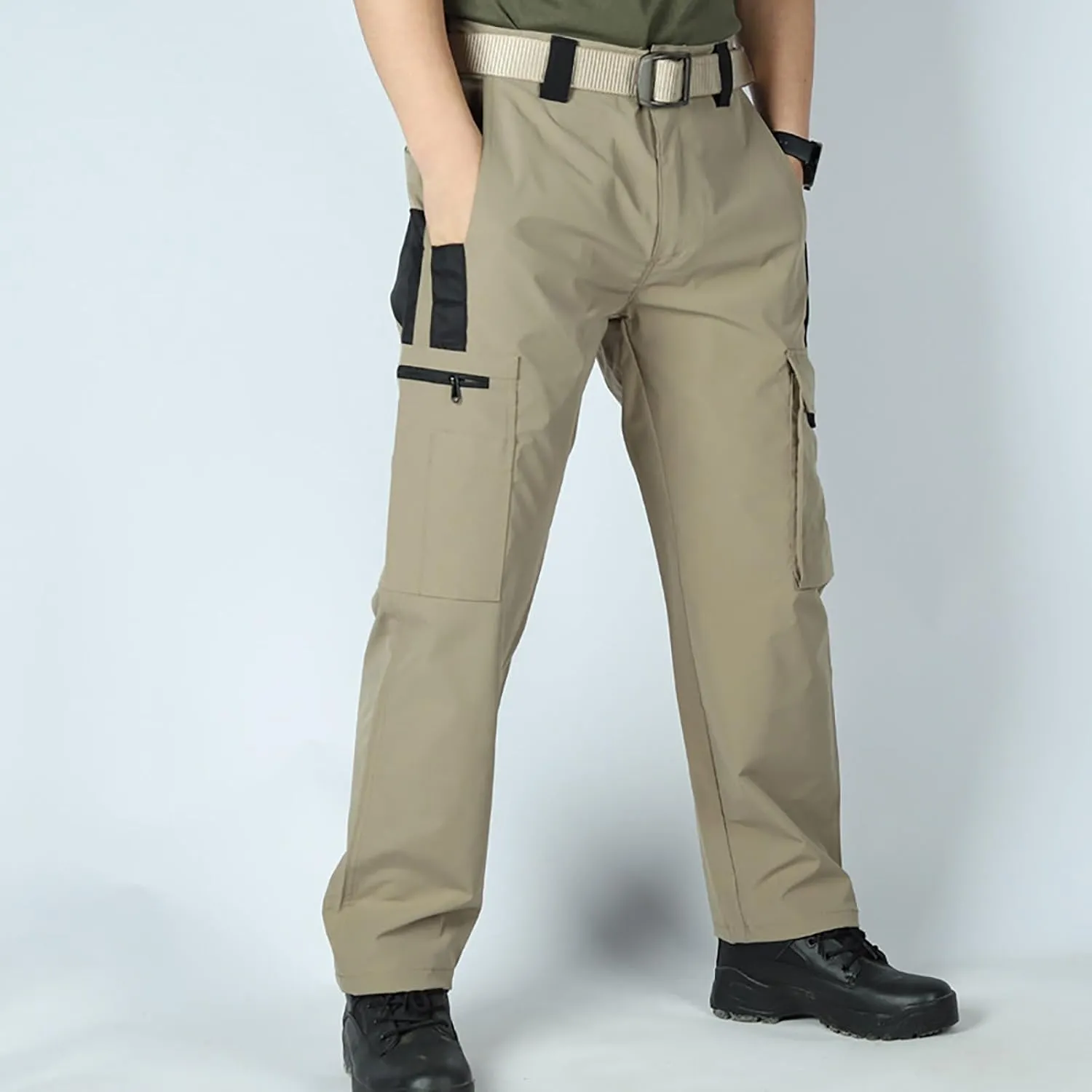 Men's Durable Multi-Pocket Combat Training Pants，Lightweight Outdoor Sports Cargo Pants.