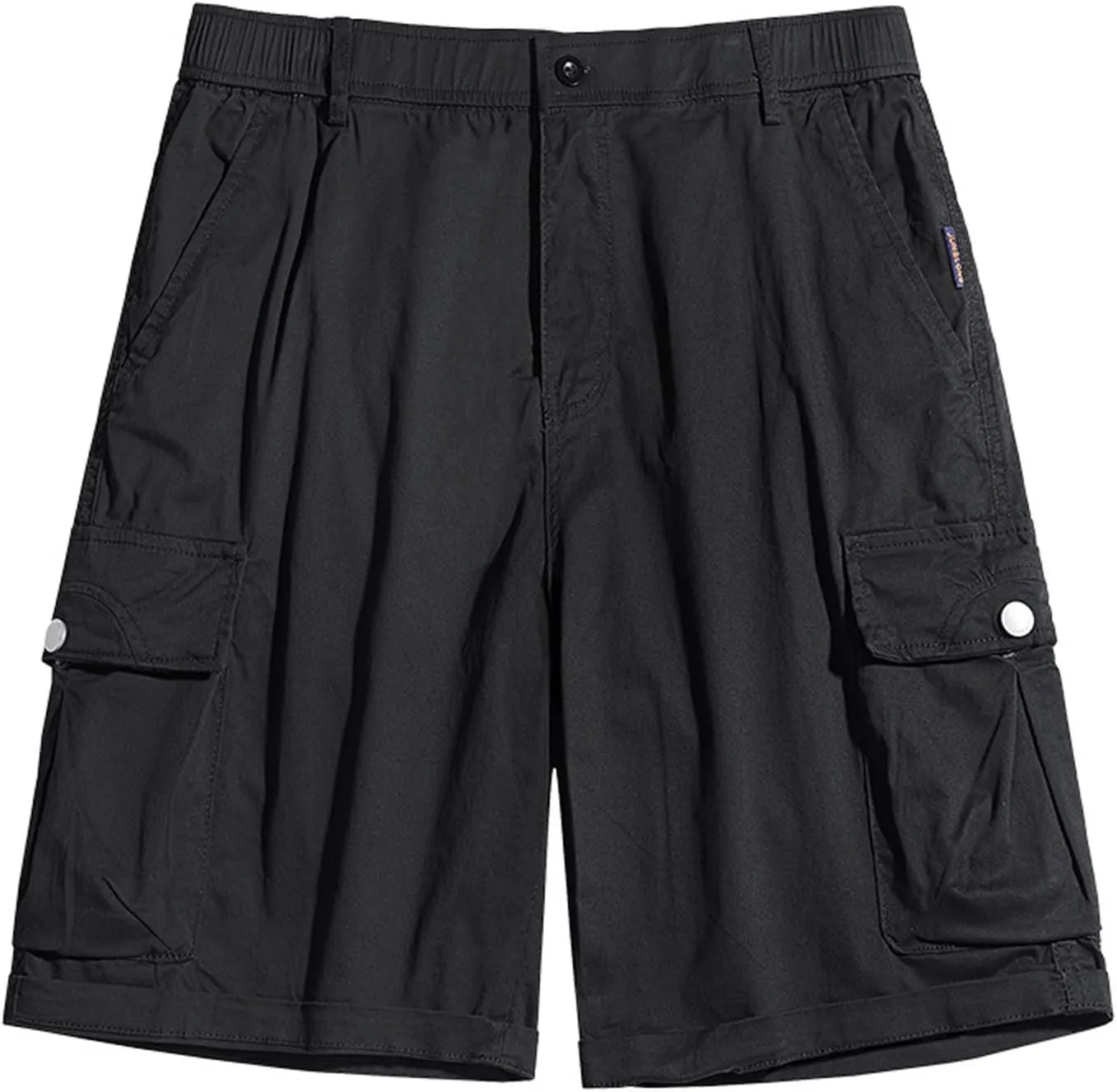 Mens Elastic Waist Cargo Shorts Pocket Relaxed Fit Stretch Lightweight Camo Cargo Shorts for Men Utility Elastic Waist Shorts
