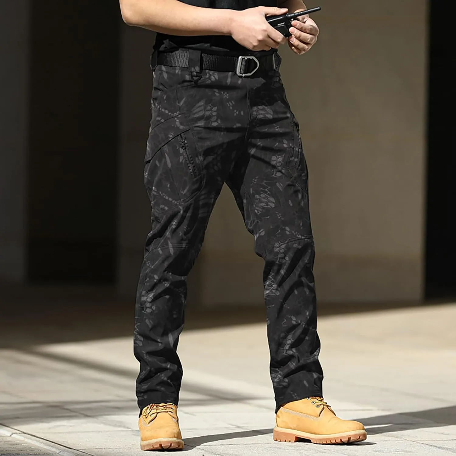 Men's Hiking Tactical Pants Khaki Pants Mens Relaxed Fit Dress Sweatpants for Men Jogger Scrubs for Mens Brown Pants