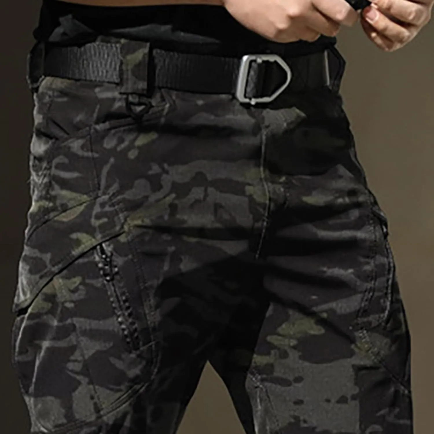 Men's Hiking Tactical Pants Khaki Pants Mens Relaxed Fit Dress Sweatpants for Men Jogger Scrubs for Mens Brown Pants