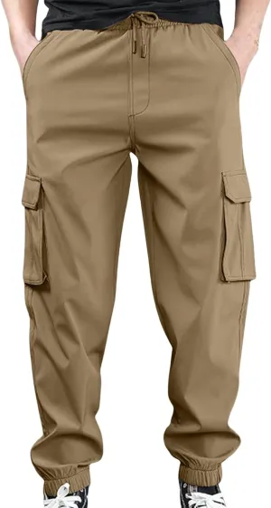 Mens Khaki Pants Relaxed Fit Men's Jogger Pants Mens Activewear Classic Work Relaxed Fit Womens Baggy Jeans Cargo Cargo for Baggy Joggers