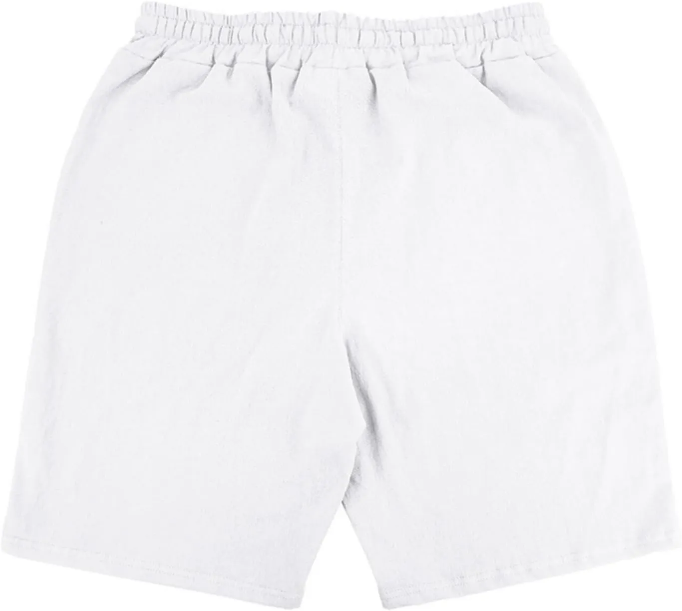 Men's Linen Shorts Loose Fit Solid Color Elastic Waist Drawstring LightweightSummer Beach Shorts