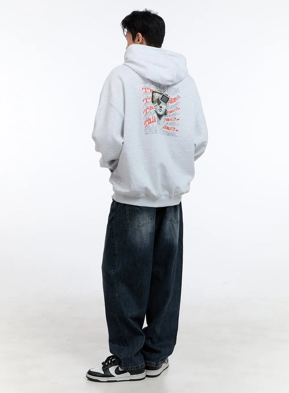 Men's Loose Fit Jeans (Dark Blue) IG428