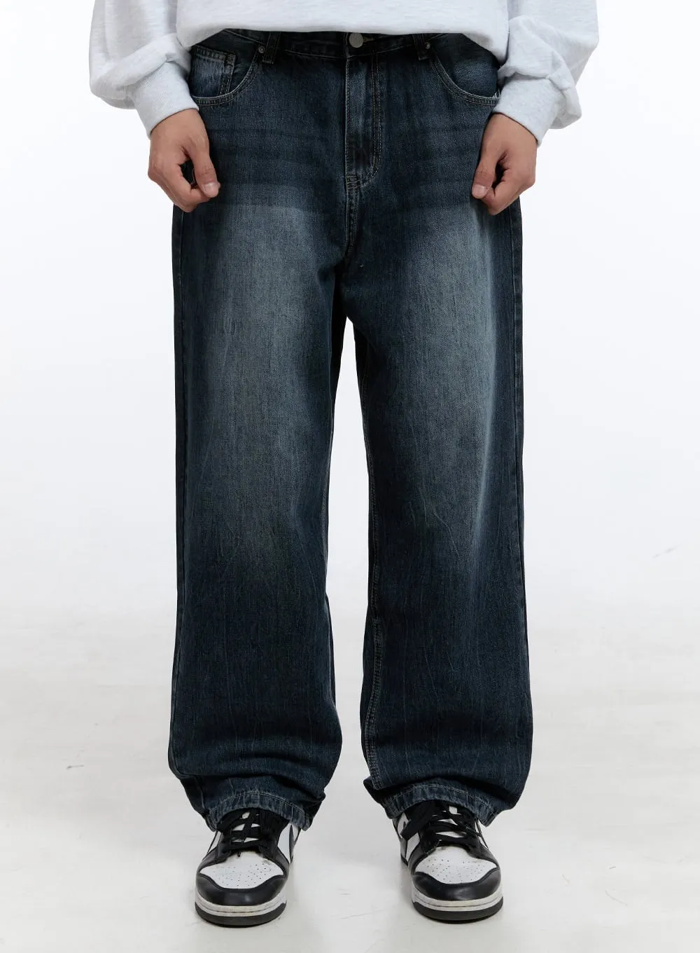 Men's Loose Fit Jeans (Dark Blue) IG428