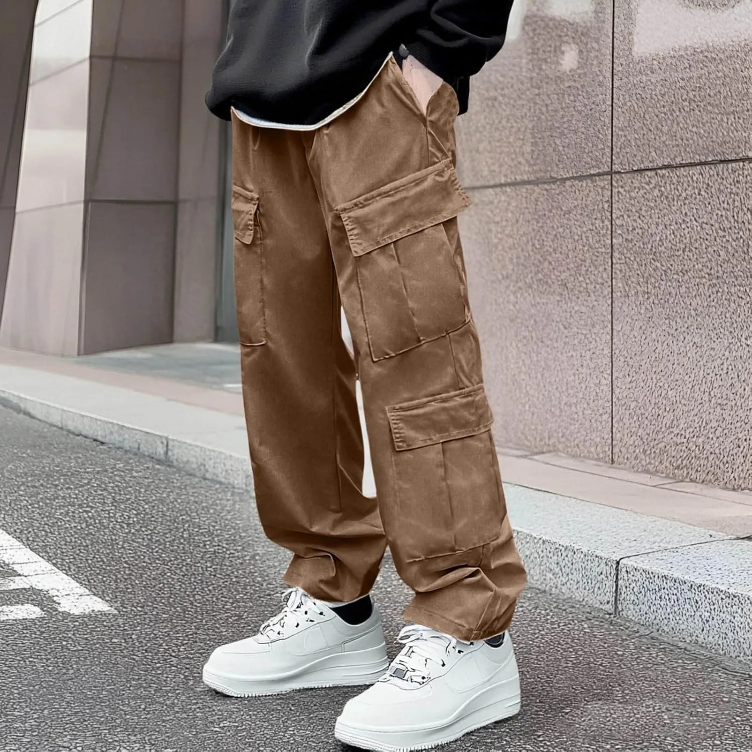 Men's Military Cargo Tactical Pants Lightweight Cotton Stretchy Trousers Outdoor Work Combat Outdoor Hiking Pants