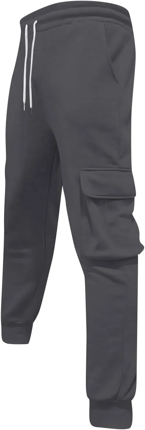 Men's Overalls Elastic Waist Drawstring Multi Pocket Casual Pants Hiking Pants Cotton Twill Sport Pant