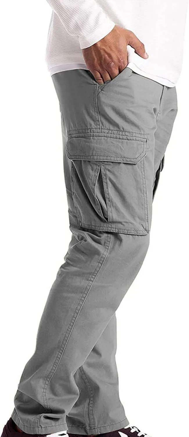 Men's Relaxed Fit Stretch Cargo Pant Casual Cargo Pants Workout Joggers Tactical Pants with Multi Pockets