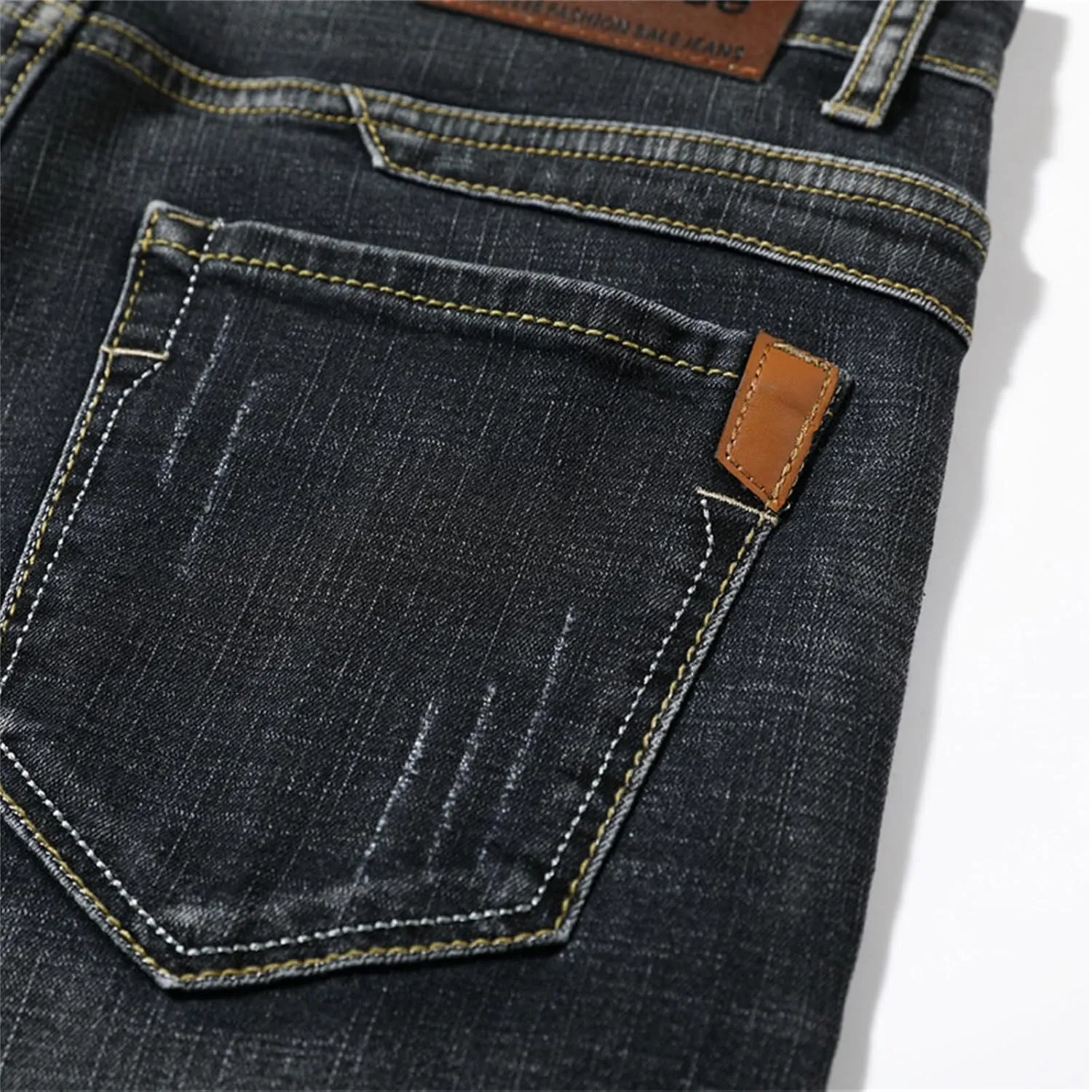 Men's Relaxed Slim Denim Shorts Stretch Casual Denim Shorts