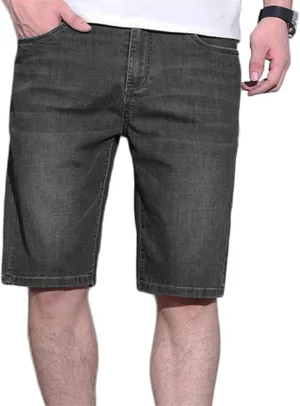 Men's Relaxed Slim Denim Shorts Stretch Casual Denim Shorts