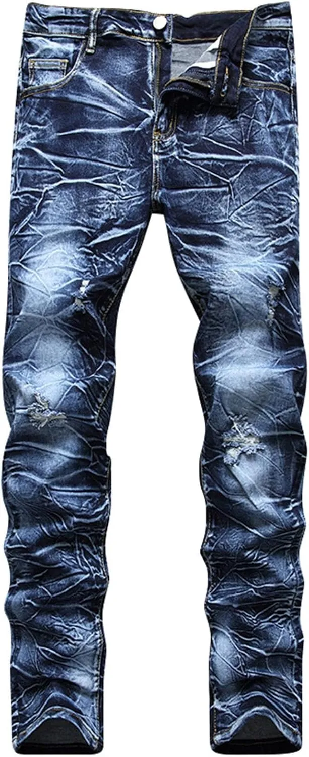 Mens Short Denim Shorts Ripped Denim Shorts Denim Short Summer Jeans Work Denim Shorts with Cargo Pockets