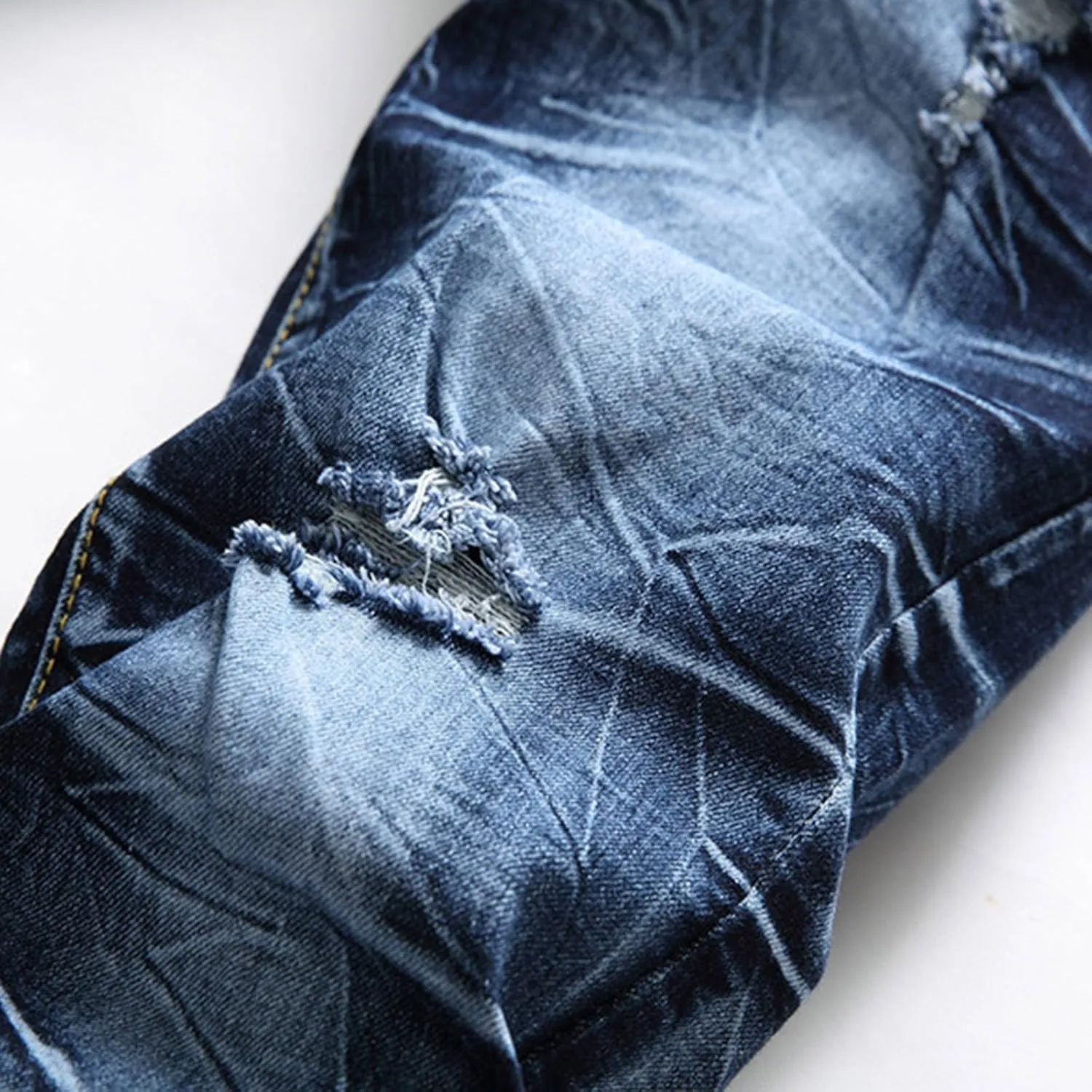Mens Short Denim Shorts Ripped Denim Shorts Denim Short Summer Jeans Work Denim Shorts with Cargo Pockets