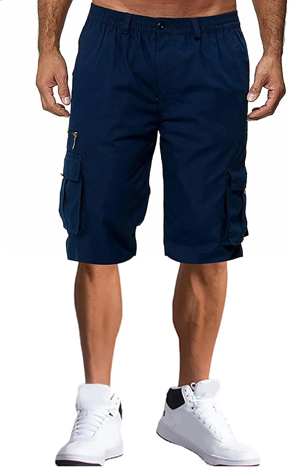 Men's Shorts Loose Fit Sports Pocket Workwear Casual Shorts Jogging Men Athletic