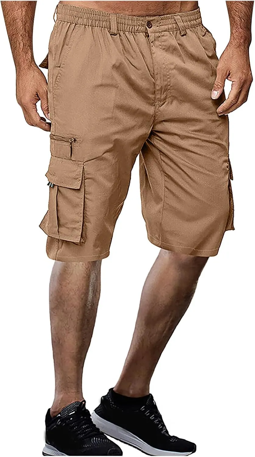 Men's Shorts Loose Fit Sports Pocket Workwear Casual Shorts Jogging Men Athletic