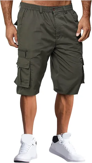 Men's Shorts Loose Fit Sports Pocket Workwear Casual Shorts Jogging Men Athletic