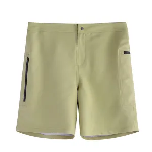 Mens Side Zipper Pockets Board Short