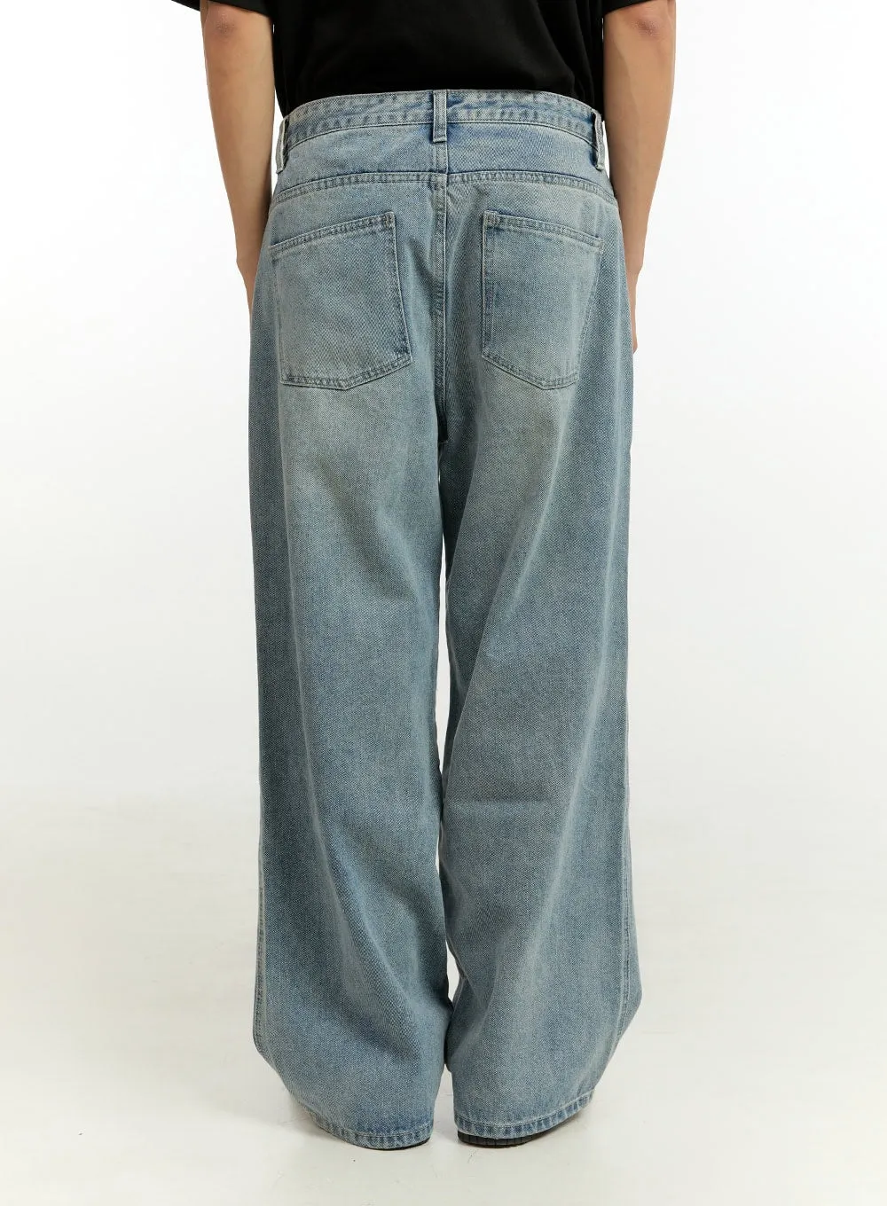 Men's Stitched Loose Fit Jeans IL412
