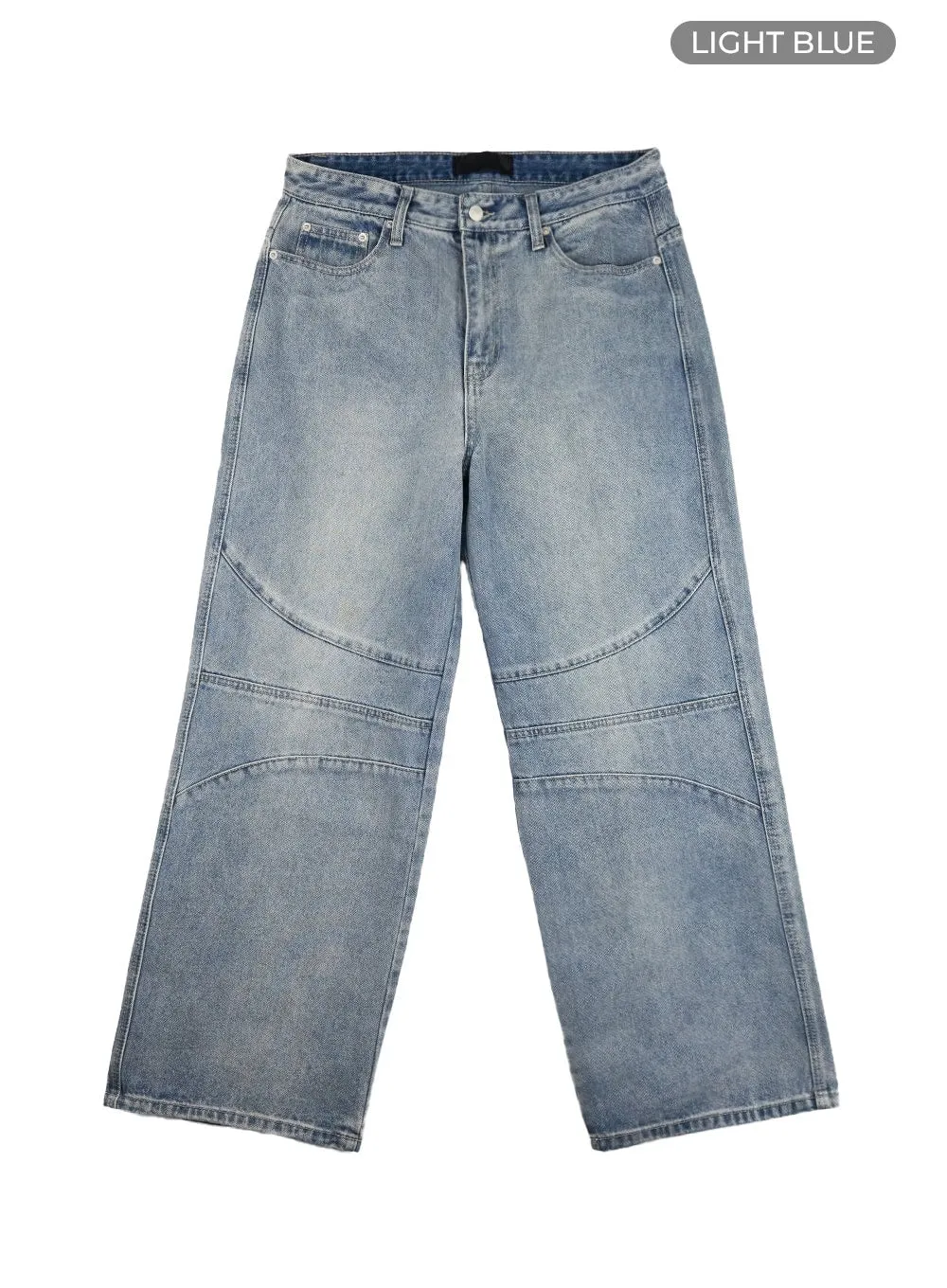 Men's Stitched Loose Fit Jeans IL412